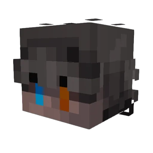 Gemln1 Minecraft avatar head, 3D render