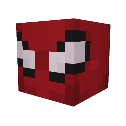 Gemmbu Minecraft avatar head, 3D render
