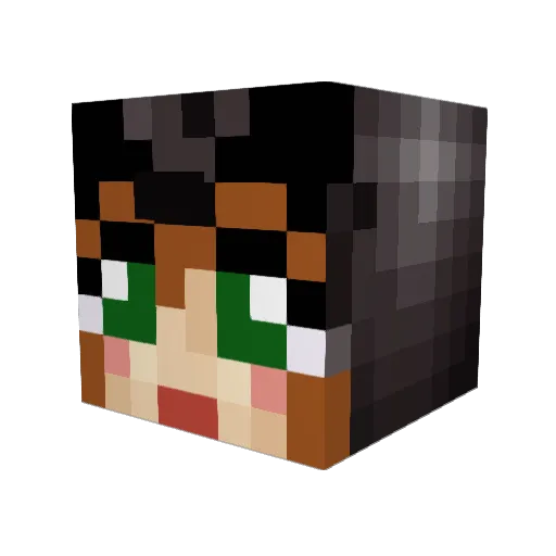 GemmerGem Minecraft avatar head, 3D render