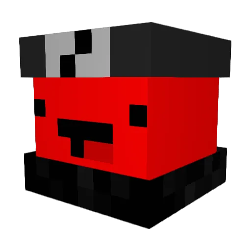 Gemo308 Minecraft avatar head, 3D render