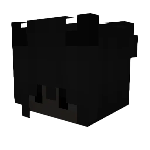 Gemochtes Minecraft avatar head, 3D render
