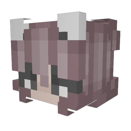 Gemptendo Minecraft avatar head, 3D render