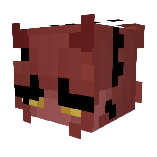 Gems1648 Minecraft avatar head, 3D render