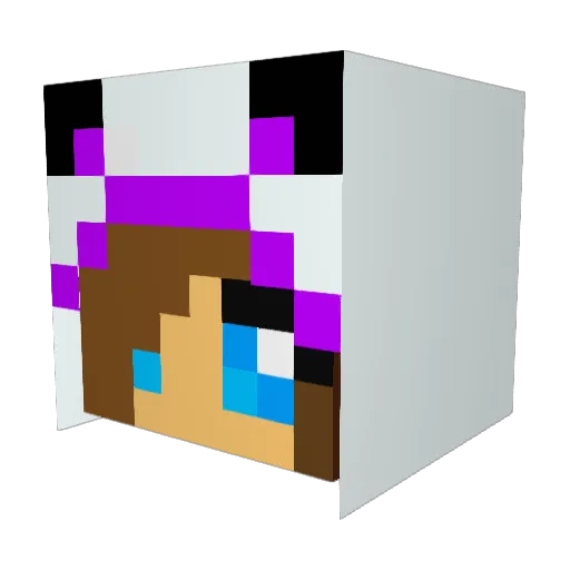 Gemstone01 Minecraft avatar head, 3D render