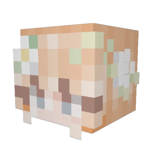 GemstoneGaming2 Minecraft avatar head, 3D render