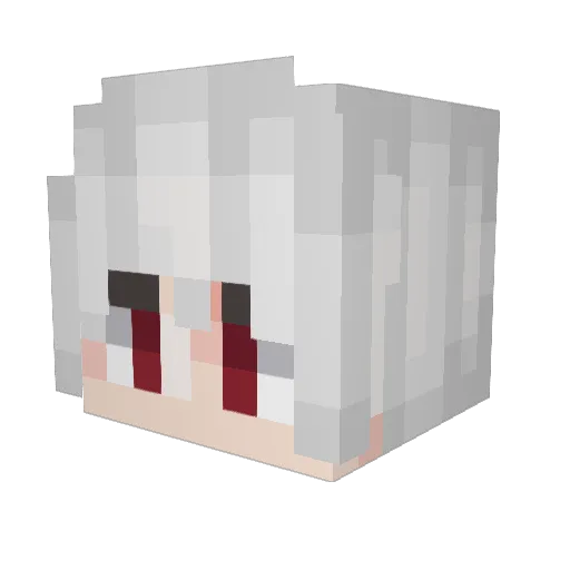 GenJiroMD Minecraft avatar head, 3D render
