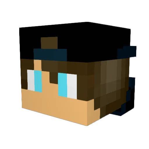 GenPatchedSlave8 Minecraft avatar head, 3D render