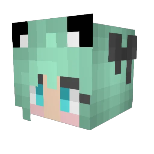 GenUseless Minecraft avatar head, 3D render