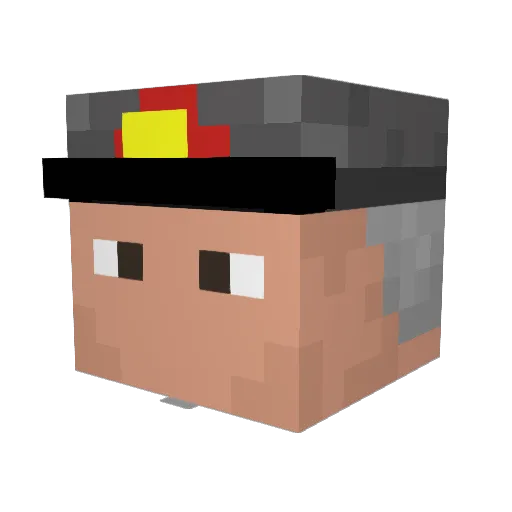 Gen_Sebastian Minecraft avatar head, 3D render