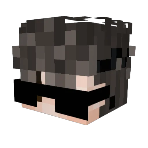 Genaroo12 Minecraft avatar head, 3D render