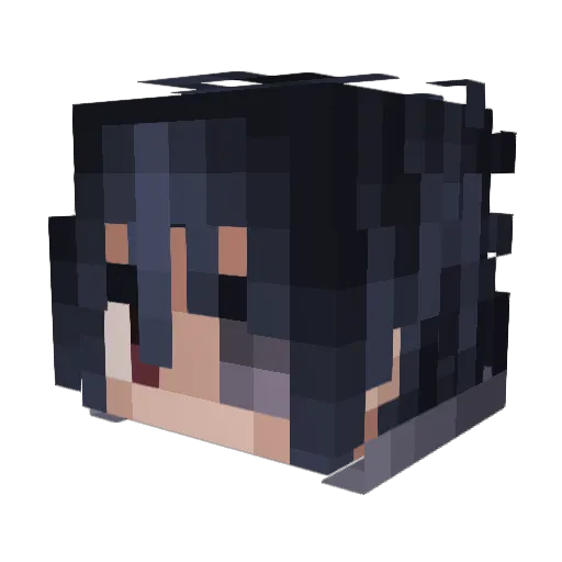 Gencoks Minecraft avatar head, 3D render