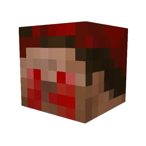 GendalfsX Minecraft avatar head, 3D render