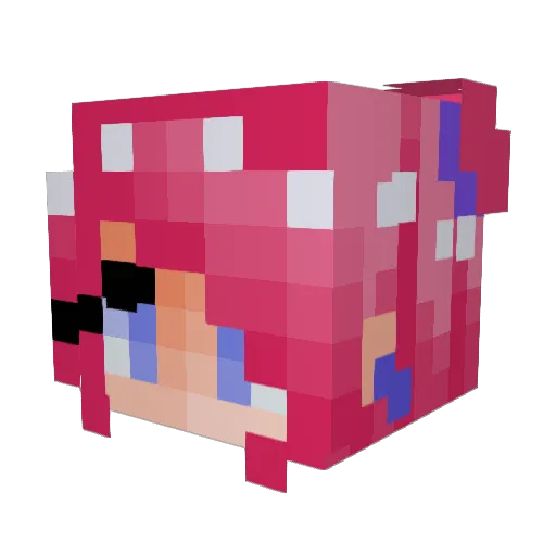 GeneEric Minecraft avatar head, 3D render