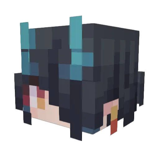 GeneRal_A1umin Minecraft avatar head, 3D render
