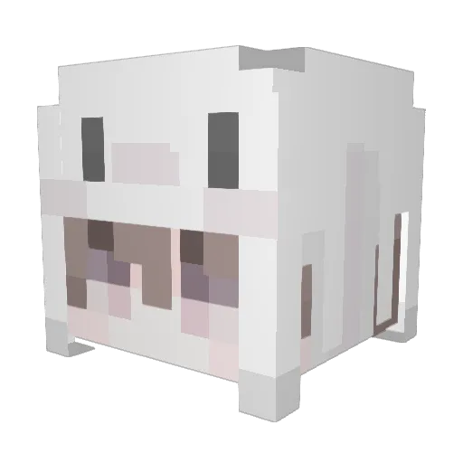 GeneSlime Minecraft avatar head, 3D render