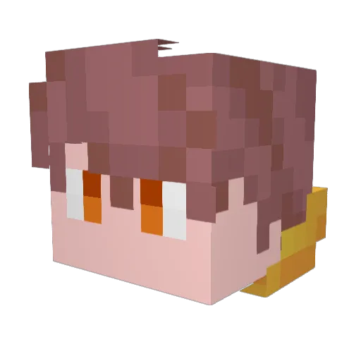 Genebeans04 Minecraft avatar head, 3D render