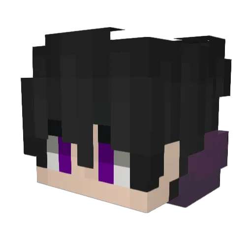 Genecide Minecraft avatar head, 3D render