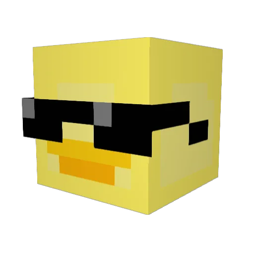 Genelith Minecraft avatar head, 3D render
