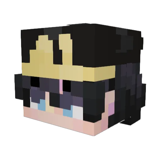 GeneralAgus Minecraft avatar head, 3D render