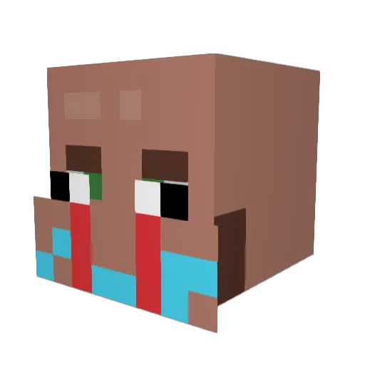 GeneralAnal2 Minecraft avatar head, 3D render