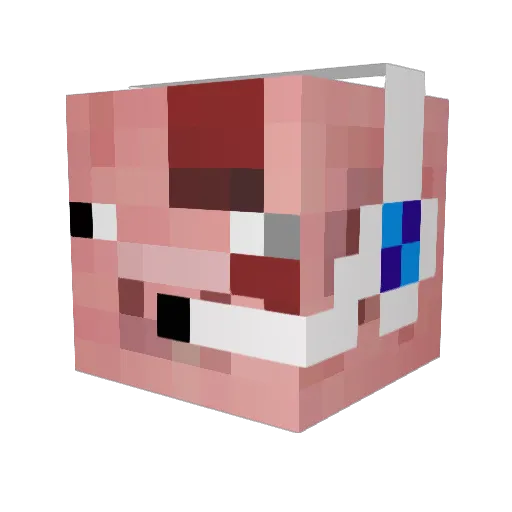 GeneralBACON2 Minecraft avatar head, 3D render