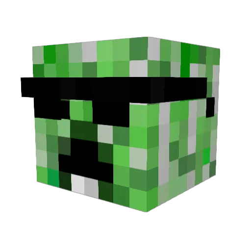 GeneralBananaa Minecraft avatar head, 3D render