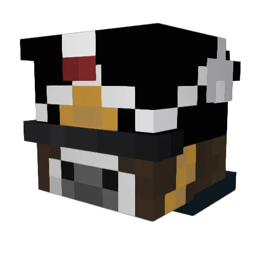 GeneralBernard12 Minecraft avatar head, 3D render