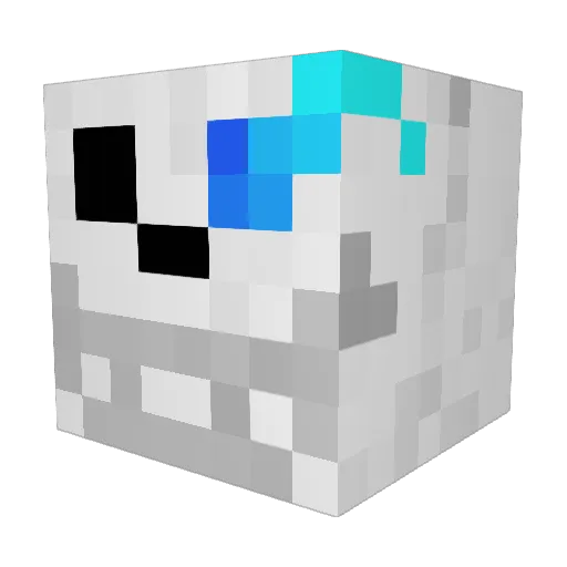 GeneralClassy Minecraft avatar head, 3D render