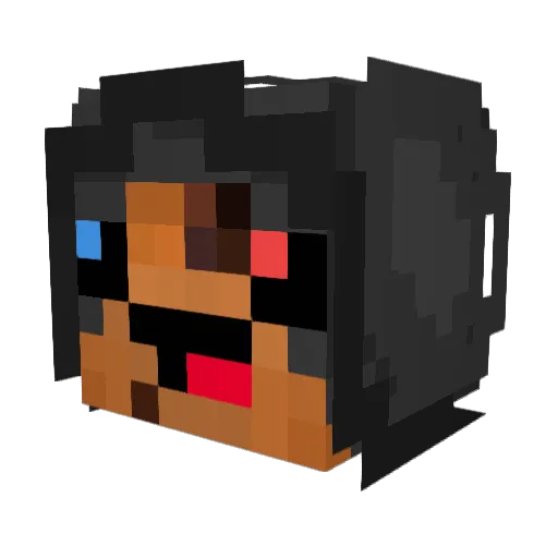 GeneralDerKekse Minecraft avatar head, 3D render