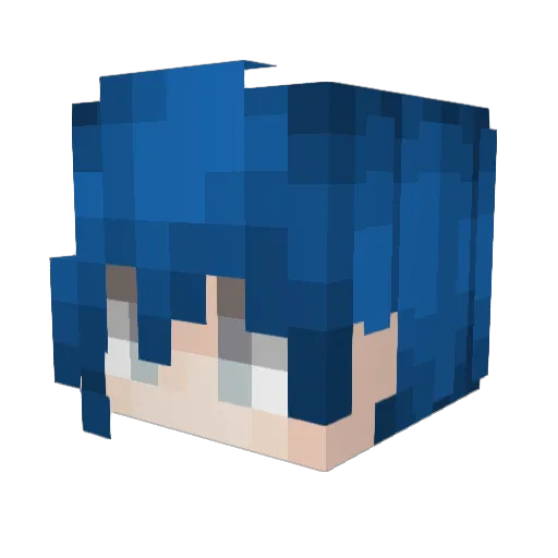 GeneralFire Minecraft avatar head, 3D render