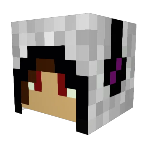 GeneralGora Minecraft avatar head, 3D render