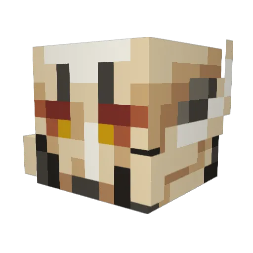 GeneralGrievoux Minecraft avatar head, 3D render