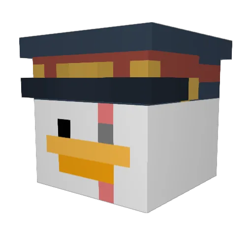 GeneralHefti Minecraft avatar head, 3D render