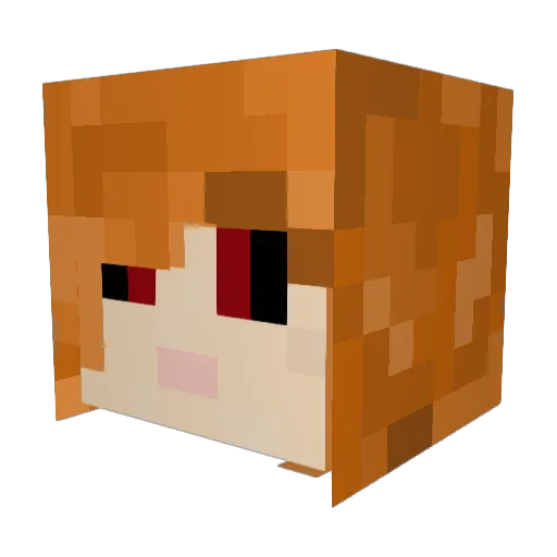 GeneralInternet0 Minecraft avatar head, 3D render