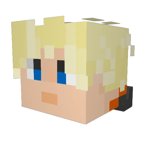 GeneralJarrett97 Minecraft avatar head, 3D render