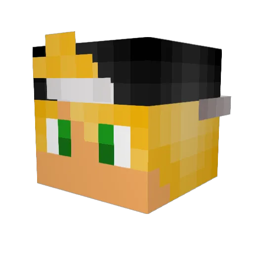 GeneralK15 Minecraft avatar head, 3D render