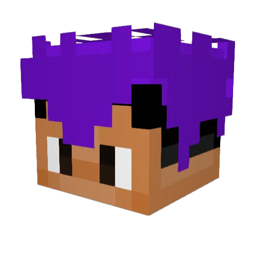 GeneralKael02 Minecraft avatar head, 3D render