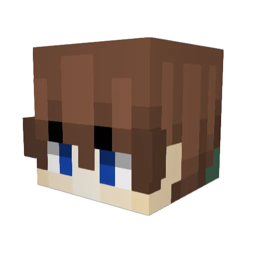 GeneralL3302 Minecraft avatar head, 3D render