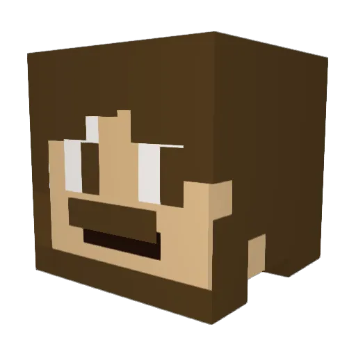 GeneralMetalz Minecraft avatar head, 3D render