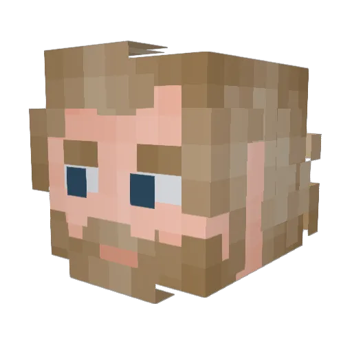 GeneralNineToes Minecraft avatar head, 3D render