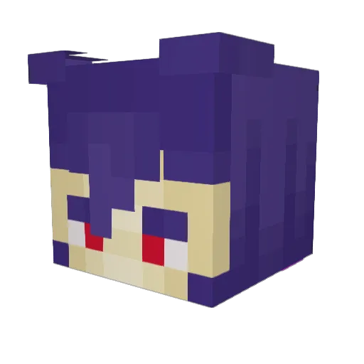 GeneralPyroki Minecraft avatar head, 3D render
