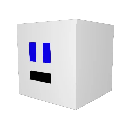 GeneralRay007 Minecraft avatar head, 3D render