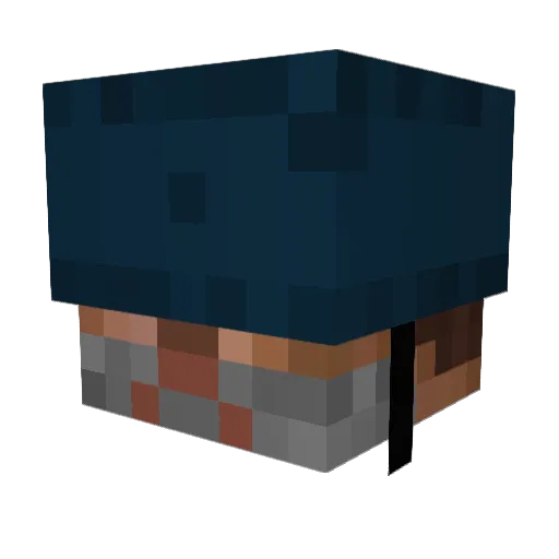 GeneralSunTzu Minecraft avatar head, 3D render