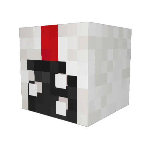 GeneralTate Minecraft avatar head, 3D render