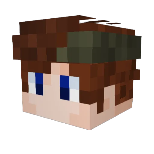 GeneralTimm Minecraft avatar head, 3D render