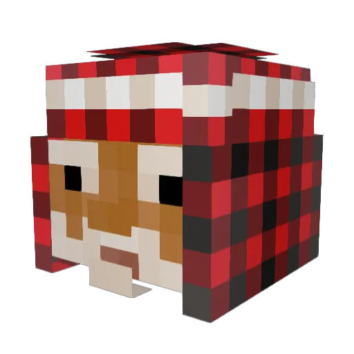 GeneralTokyo Minecraft avatar head, 3D render
