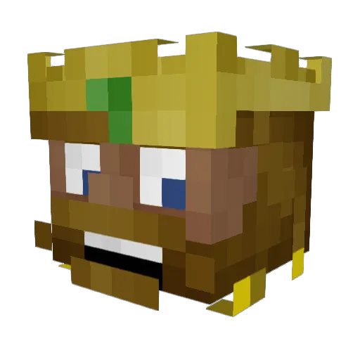 GeneralZiris Minecraft avatar head, 3D render