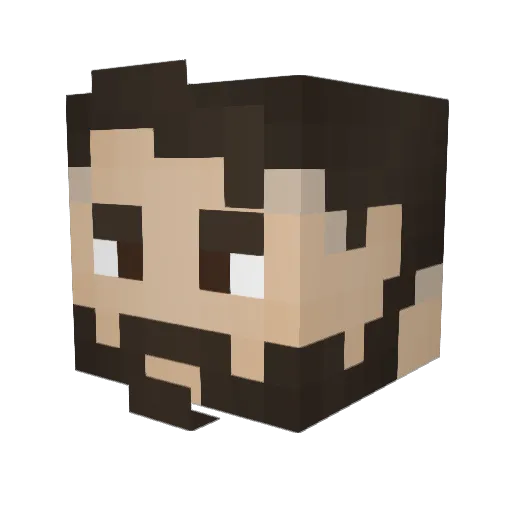 General_Ace03 Minecraft avatar head, 3D render