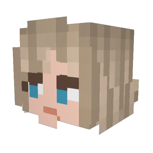General_Benekli Minecraft avatar head, 3D render