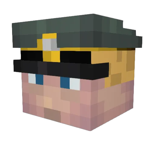General_Dog_1115 Minecraft avatar head, 3D render